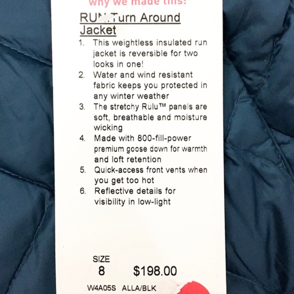 Lululemon RUN: Turnaround Jacket NWT size 8 - Picture 2 of 6